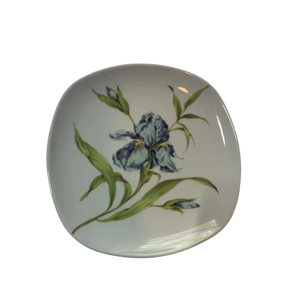 I. Godinger & Co Set of 4 Floral Salad Dessert Plates Cottagaecore